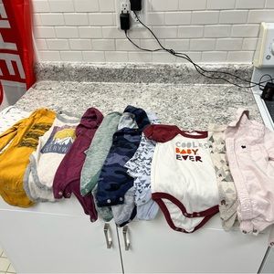 Lot of 10 onesies for 6-12 month